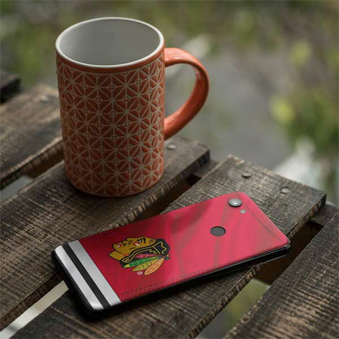 NHL Blackhawks Red Stripes Google Pixel 3a XL Skin